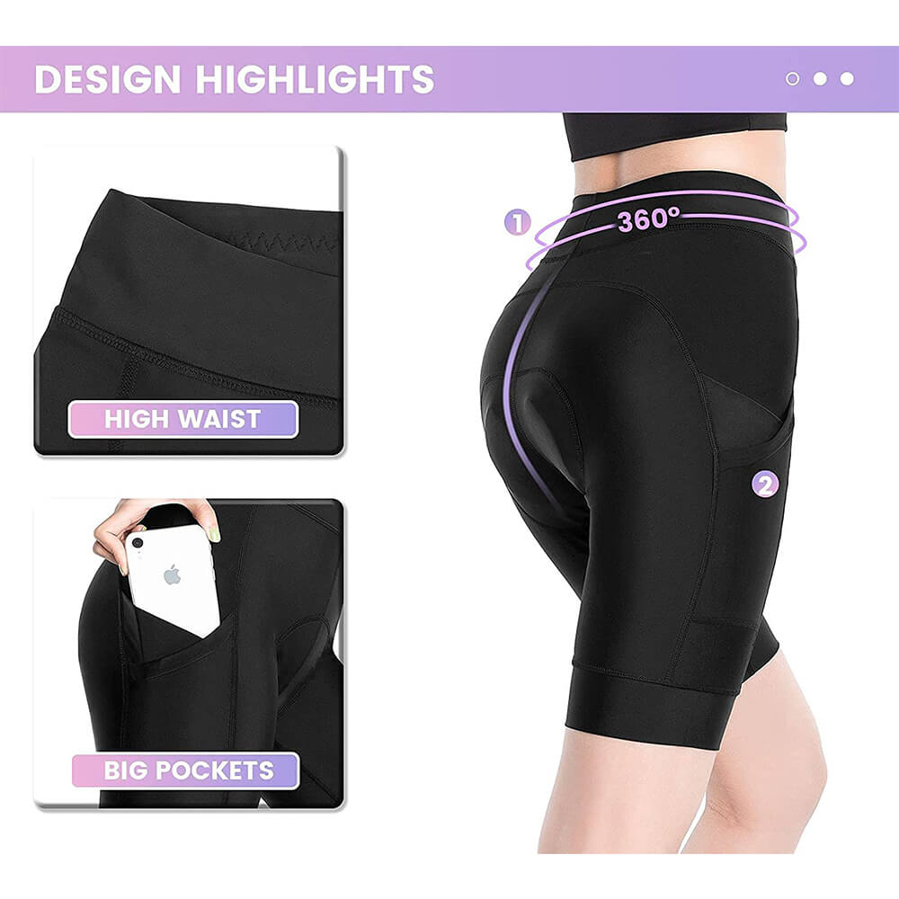 Women's Padded High Waist Cycling shorts