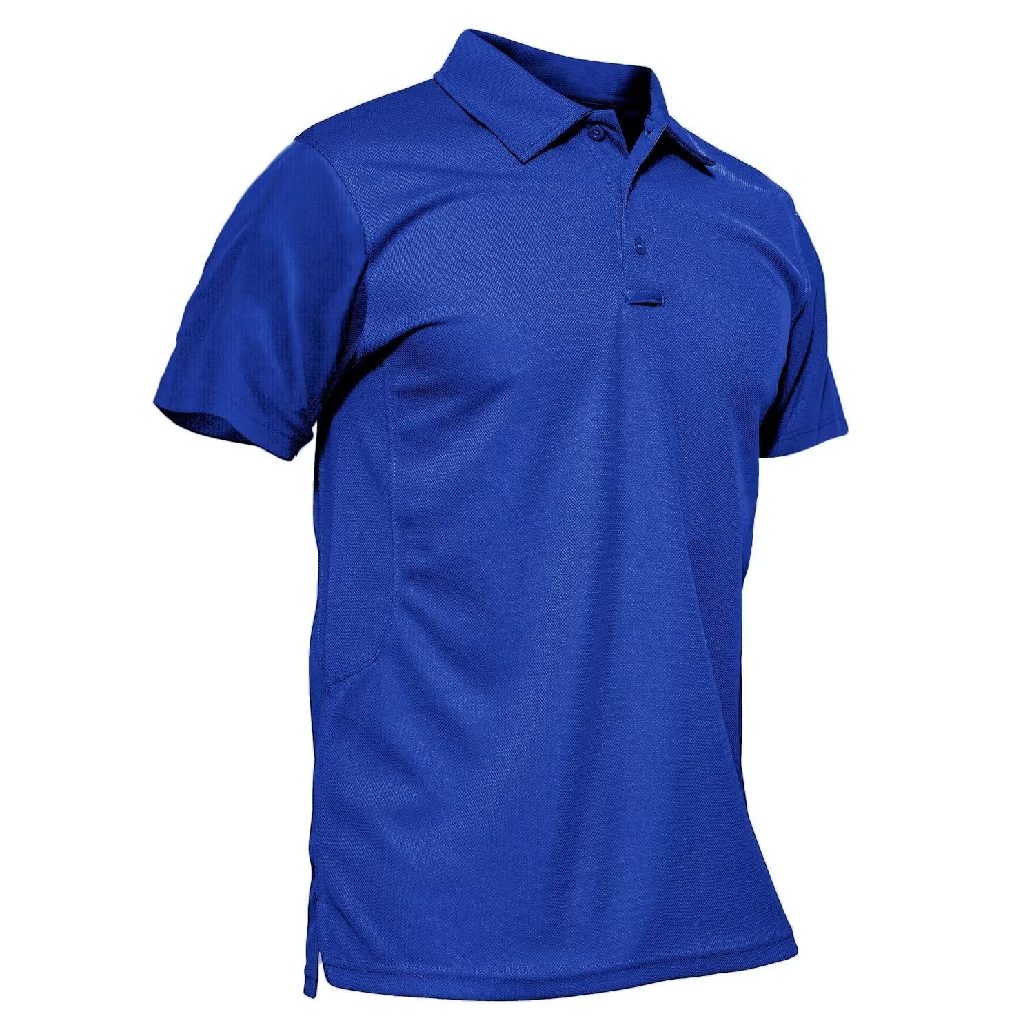 Men's Polo Shirt Quick Dry Performance Short Sleeve Tactical Shirts Pique Jersey Golf Shirt