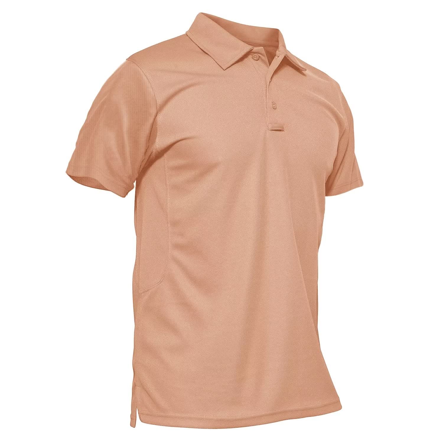 Men's Polo Shirt Quick Dry Performance Short Sleeve Tactical Shirts Pique Jersey Golf Shirt