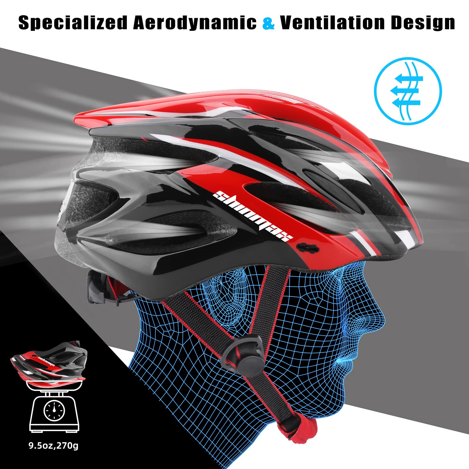 Detachable Pads Lightweight Bike Helmet 02