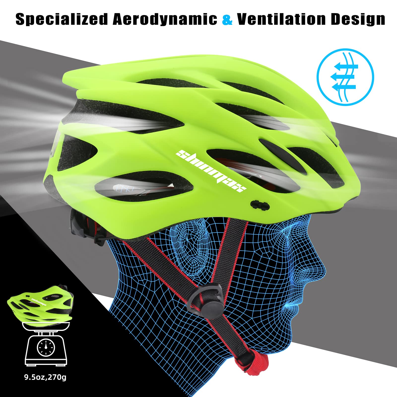 Detachable Pads Lightweight Bike Helmet 02