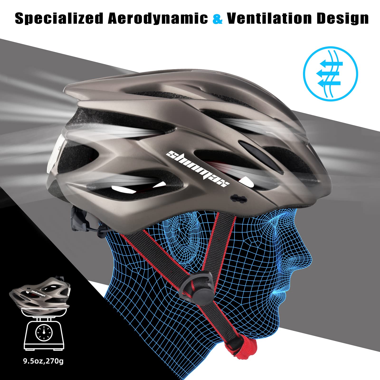 Detachable Pads Lightweight Bike Helmet 02