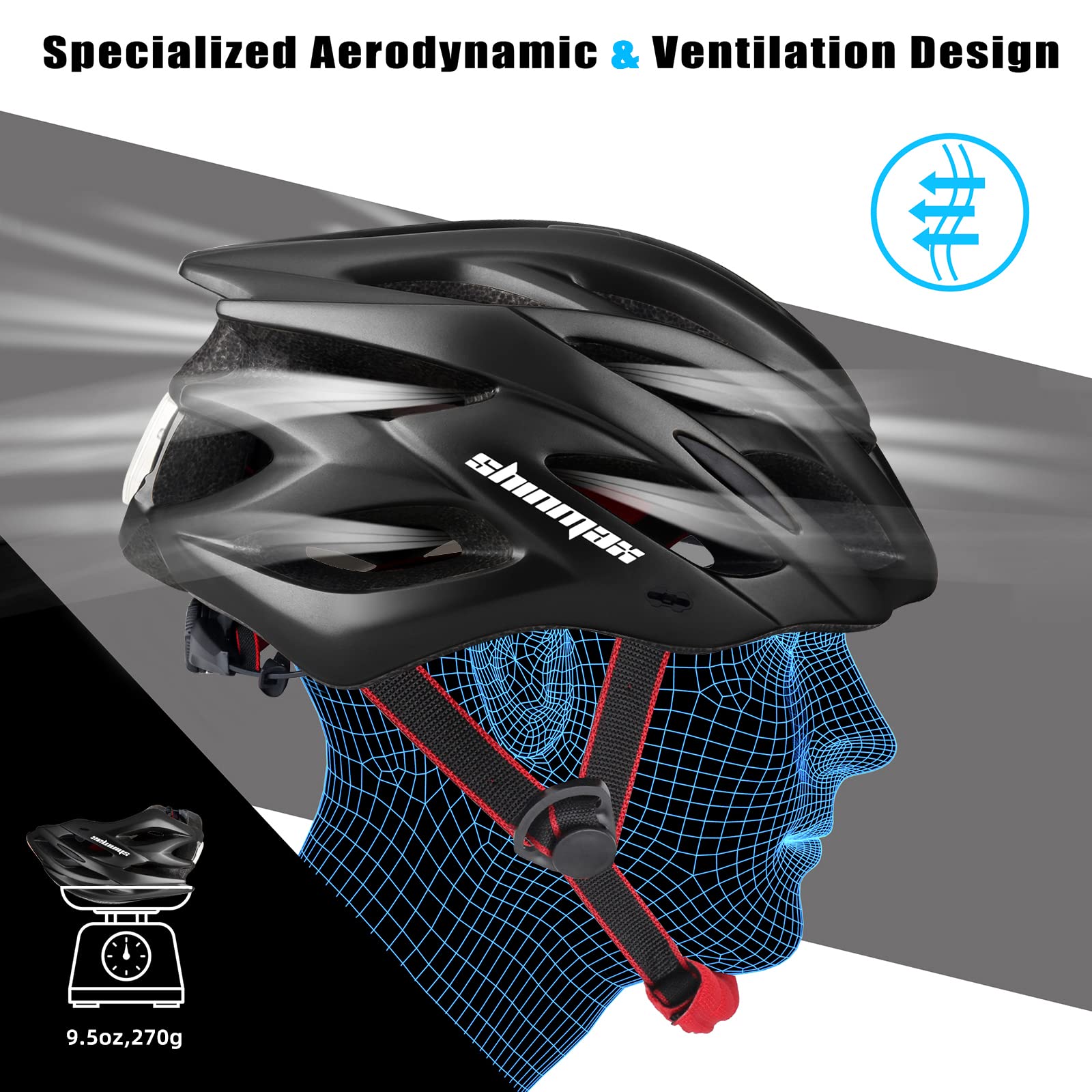 Detachable Pads Lightweight Bike Helmet 02