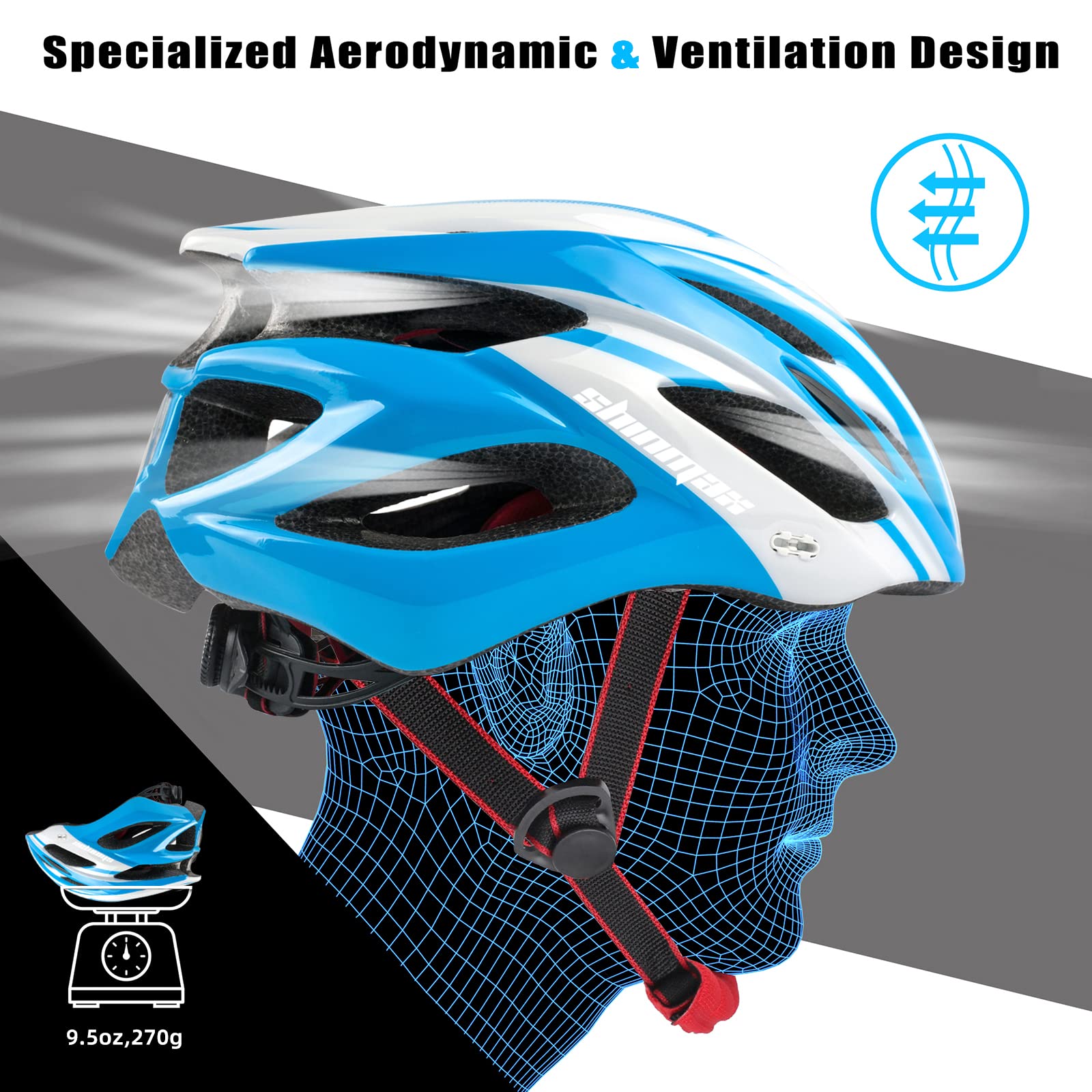 Detachable Pads Lightweight Bike Helmet 02