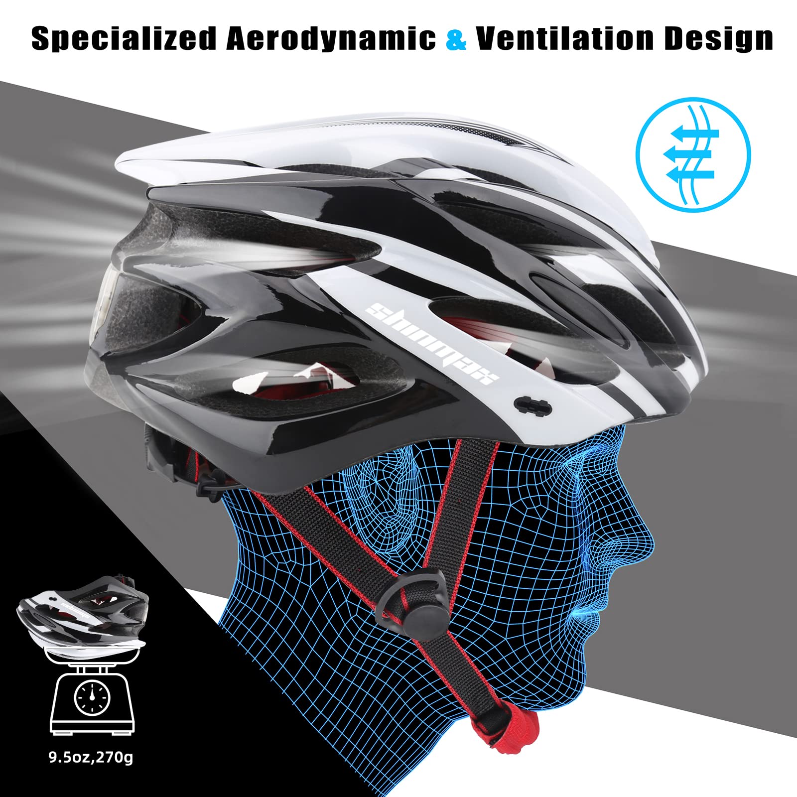 Detachable Pads Lightweight Bike Helmet 02