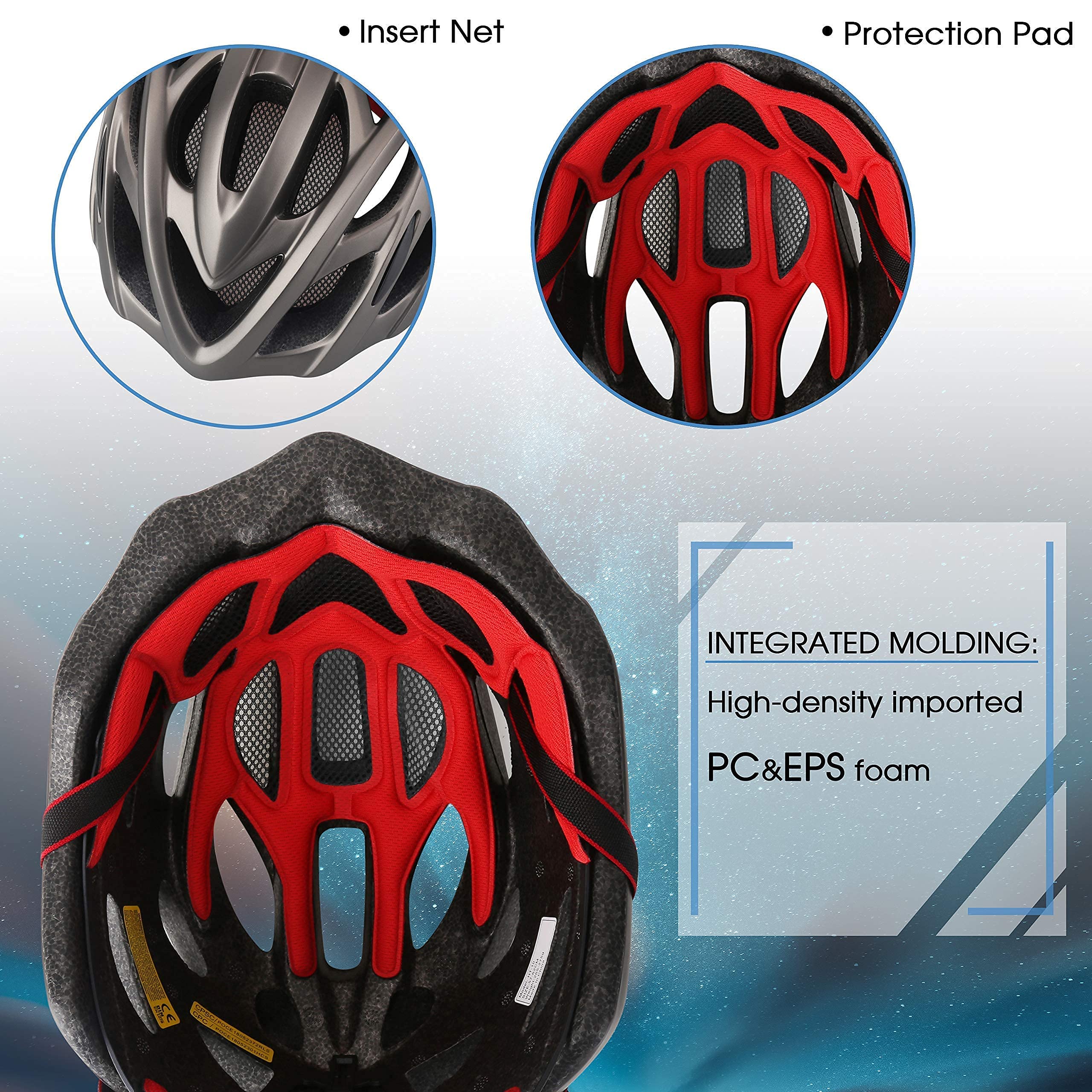 Detachable Pads Lightweight Bike Helmet 02