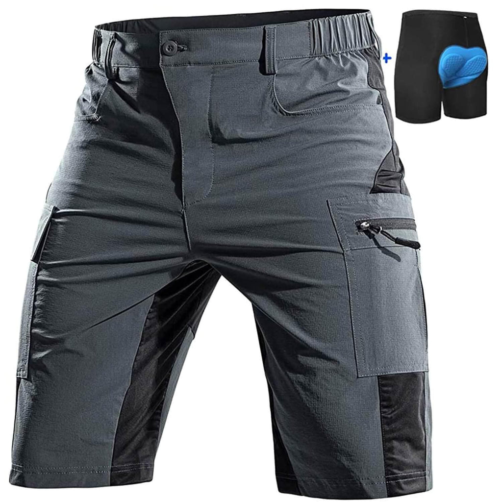 men MTB shorts liner 09 grey
