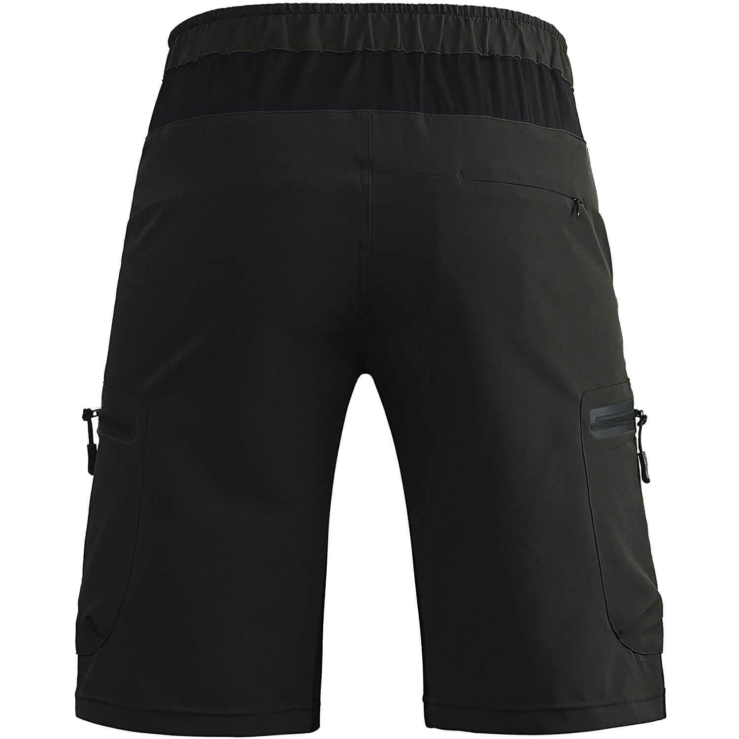 men MTB shorts with liner back