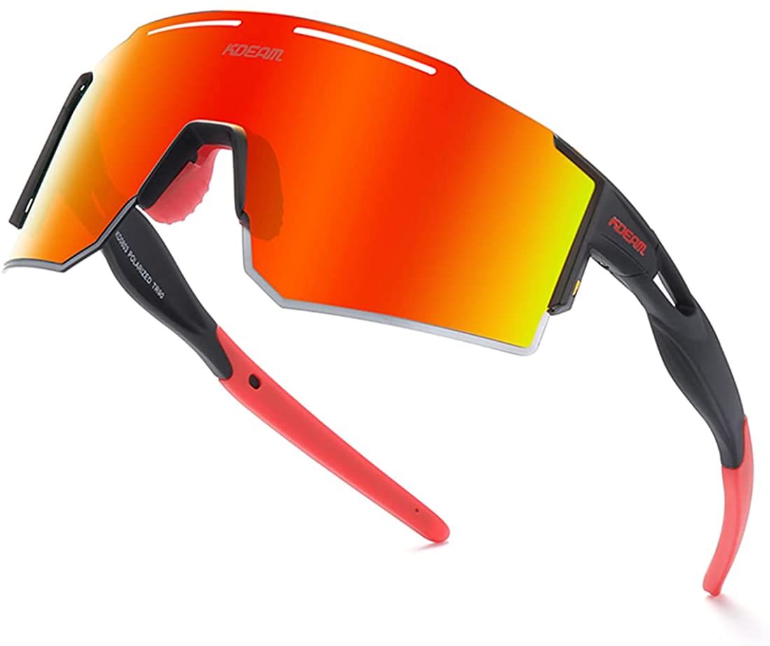 FYDRISE Mens Sunglasses UV 400 Polarized Rectangular Driving Sunglasses  Sports Eyewear