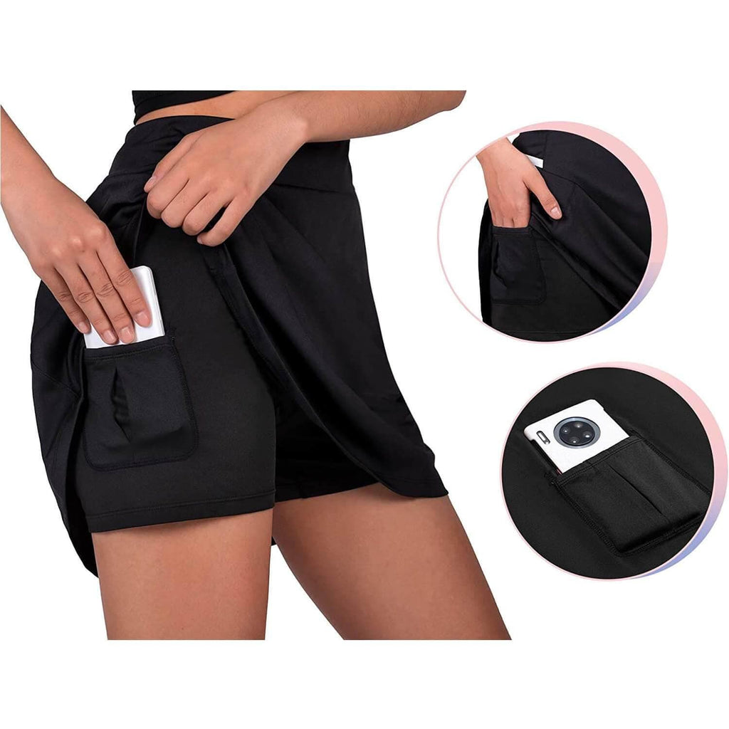 women golf tennis skirt inner pocket