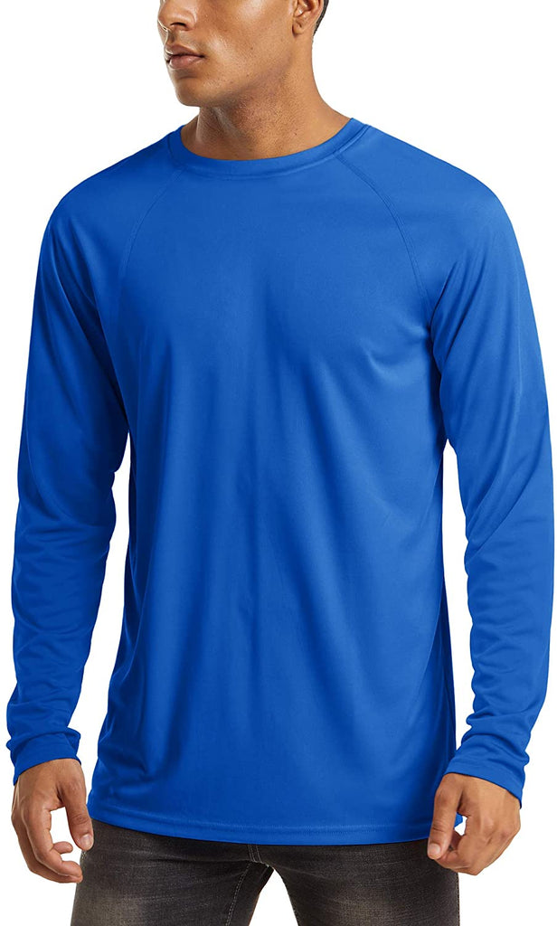 Men's UPF 50+ UV Long Sleeve Athletic Shirts