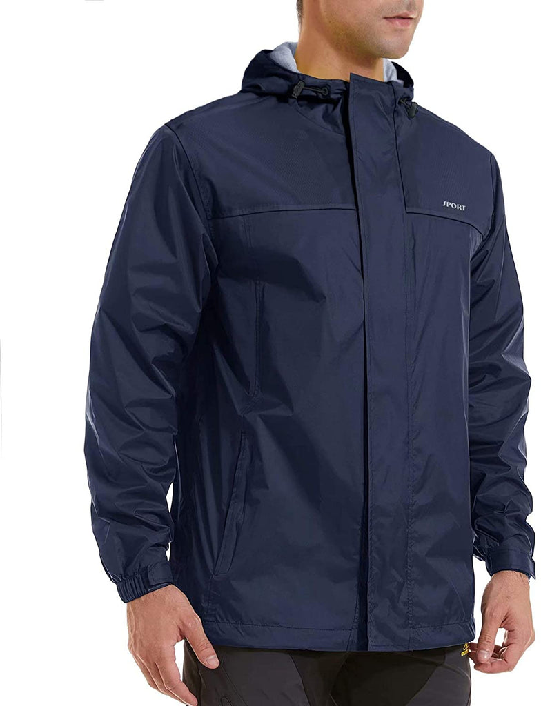 Men's Lightweight Waterproof Rain Jacket