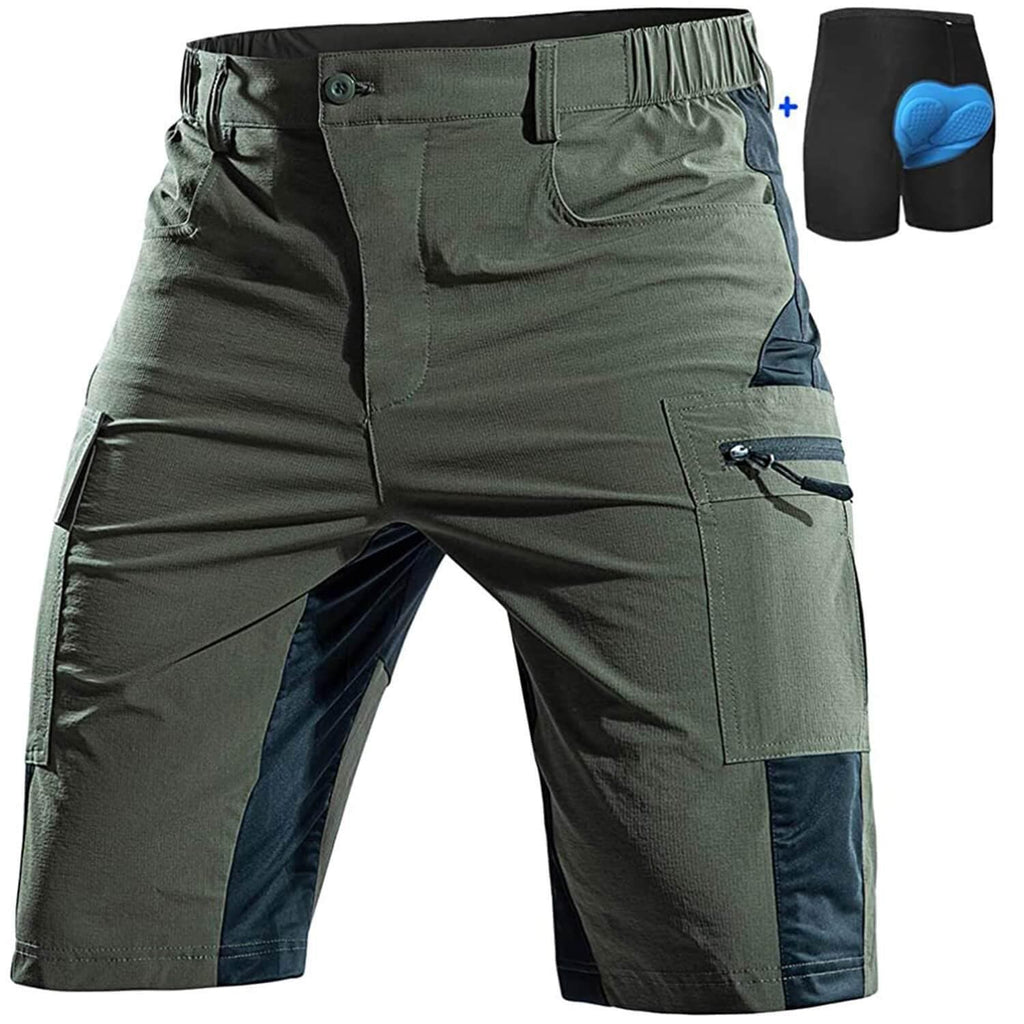 men MTB shorts liner 09 green