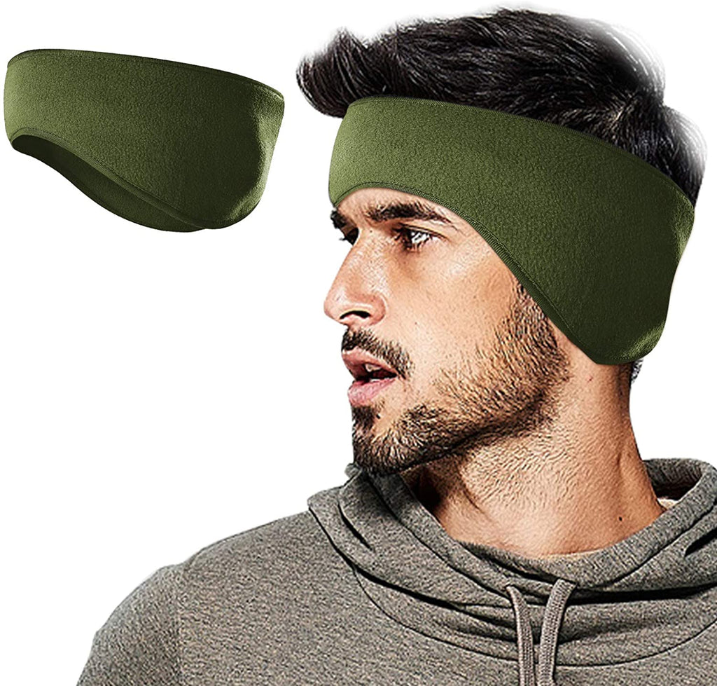 Winter Fleece Ear Warmers Muffs Headband for Men Women 01