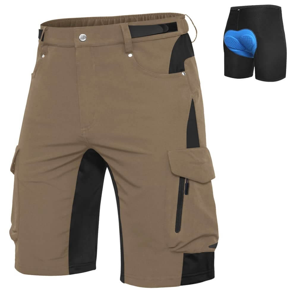 Men's Stretch Lycra Mountain Bike Shorts With Liner