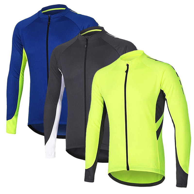 Men's Cycling Bike Jersey Winter Thermal Long Sleeve Fleece Cycling Jacket with Full Zipper All