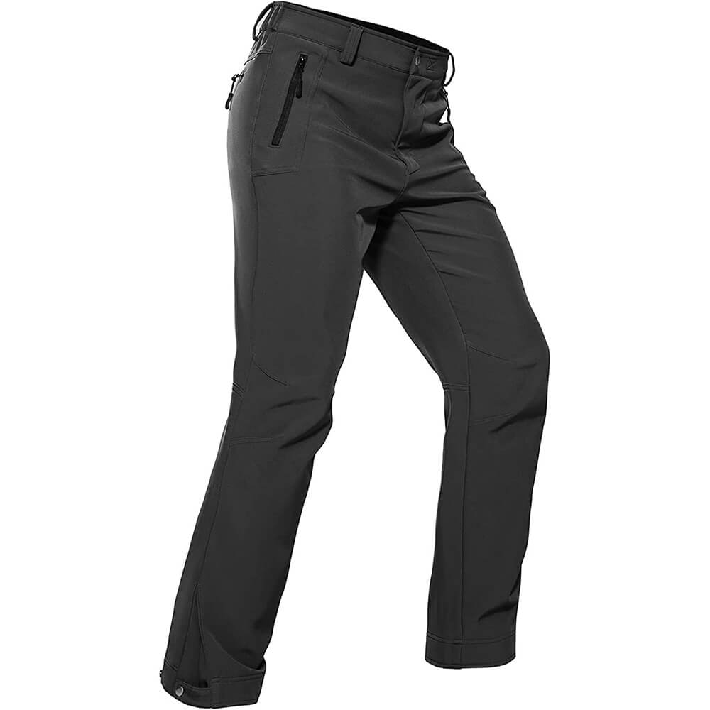 Womens snow pants ski waterproof Fleece Lined Outdoor Cargo Pants Softshell hiking  winter warm Pants with Zipper Pockets