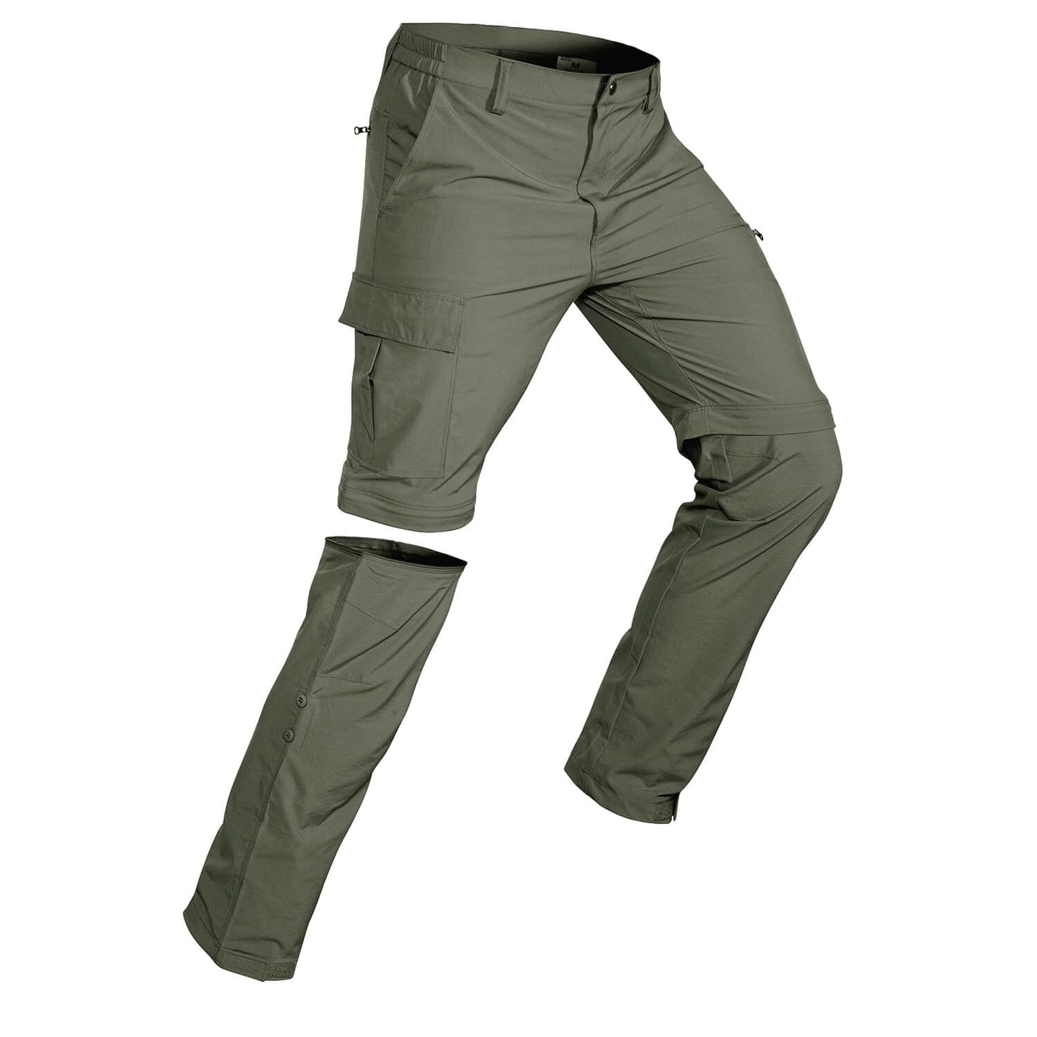 YYDGH On Clearance Men's Outdoor Hiking Pants Convertible Zip Off Quick Dry  Fishing Pants Lightweight Straight Work Pants Trousers(Khaki,XL)