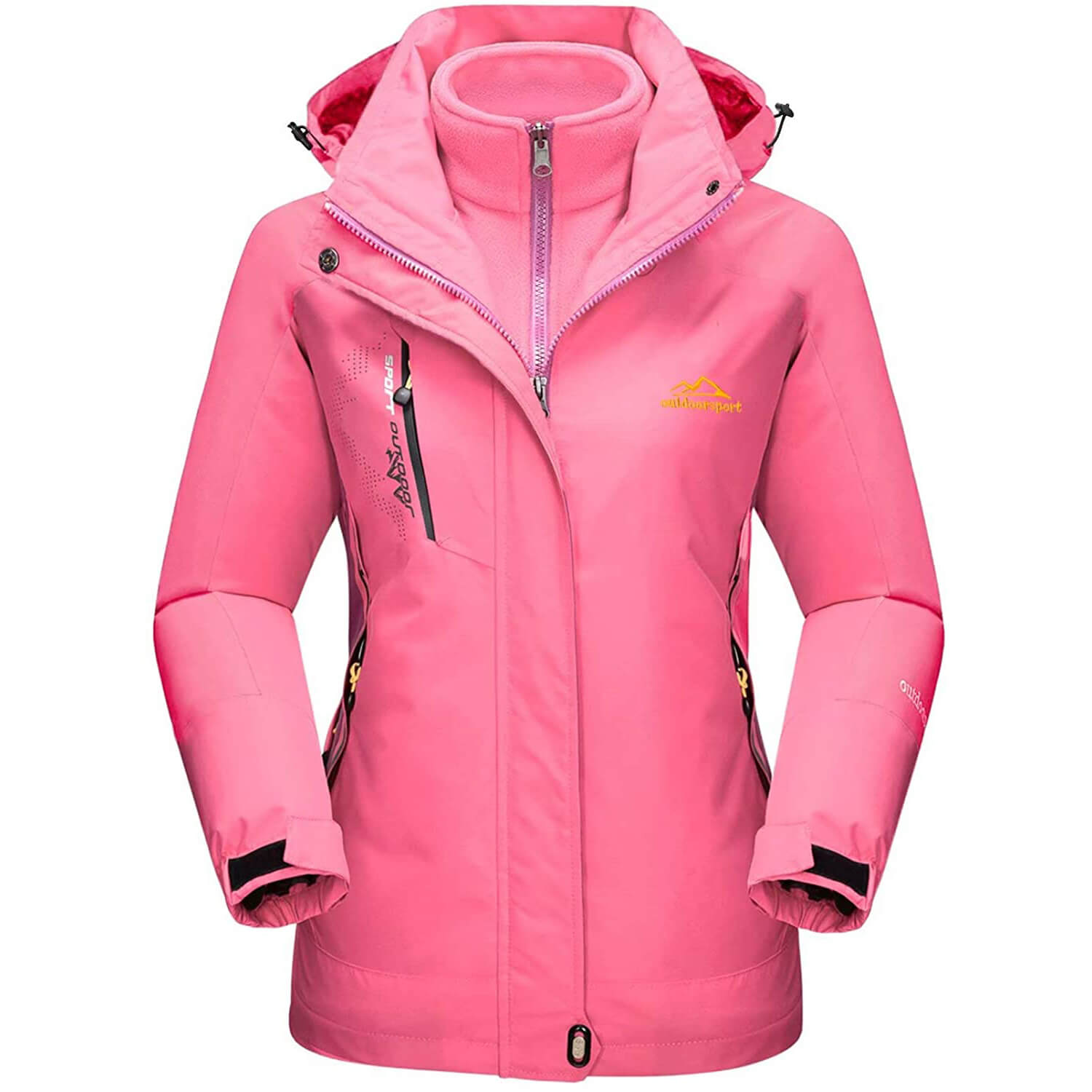 Women\'s Winter 3-IN-1 Snow Ski Jacket - Cycorld