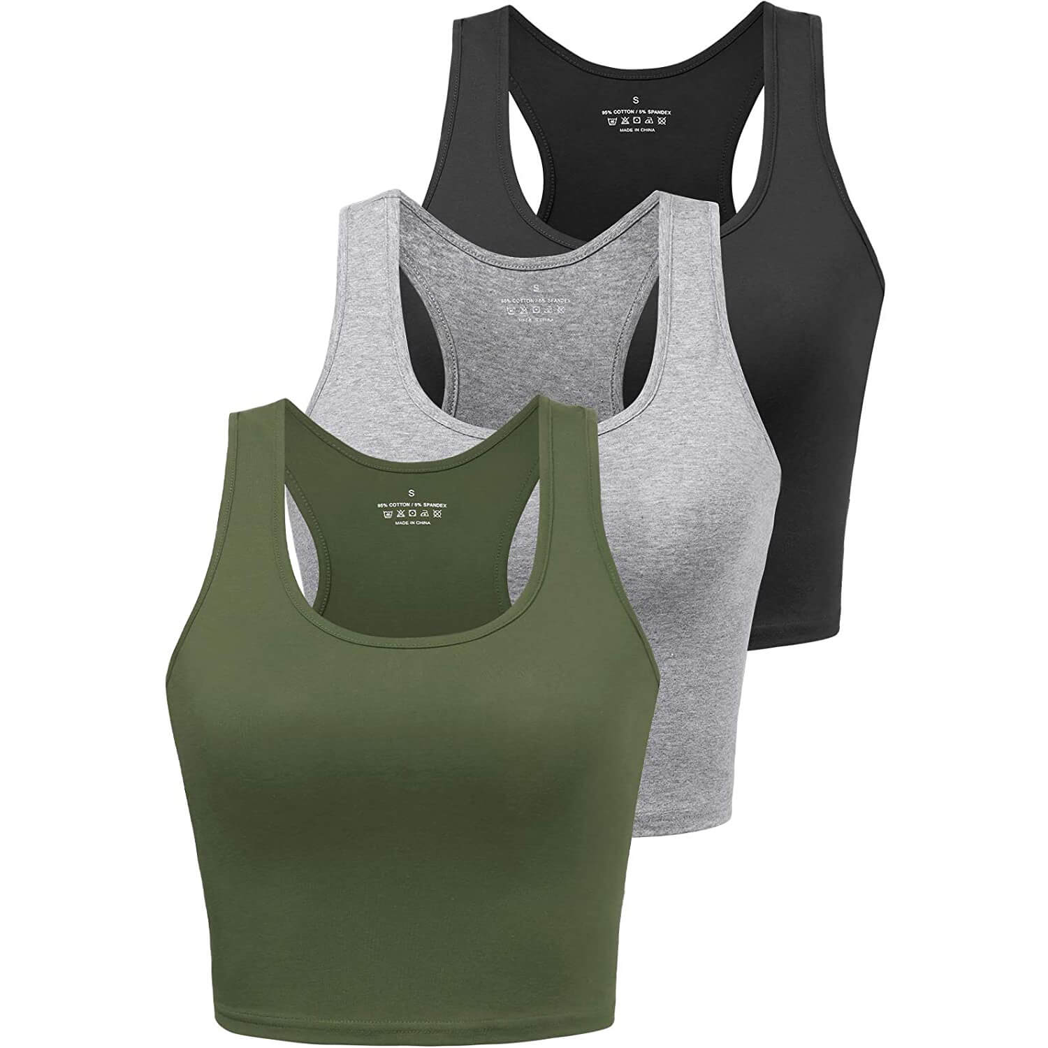 Women's Sports Crop Tank Tops Sleeveless Shirts 03
